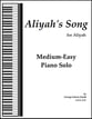 Aliyah's Song piano sheet music cover